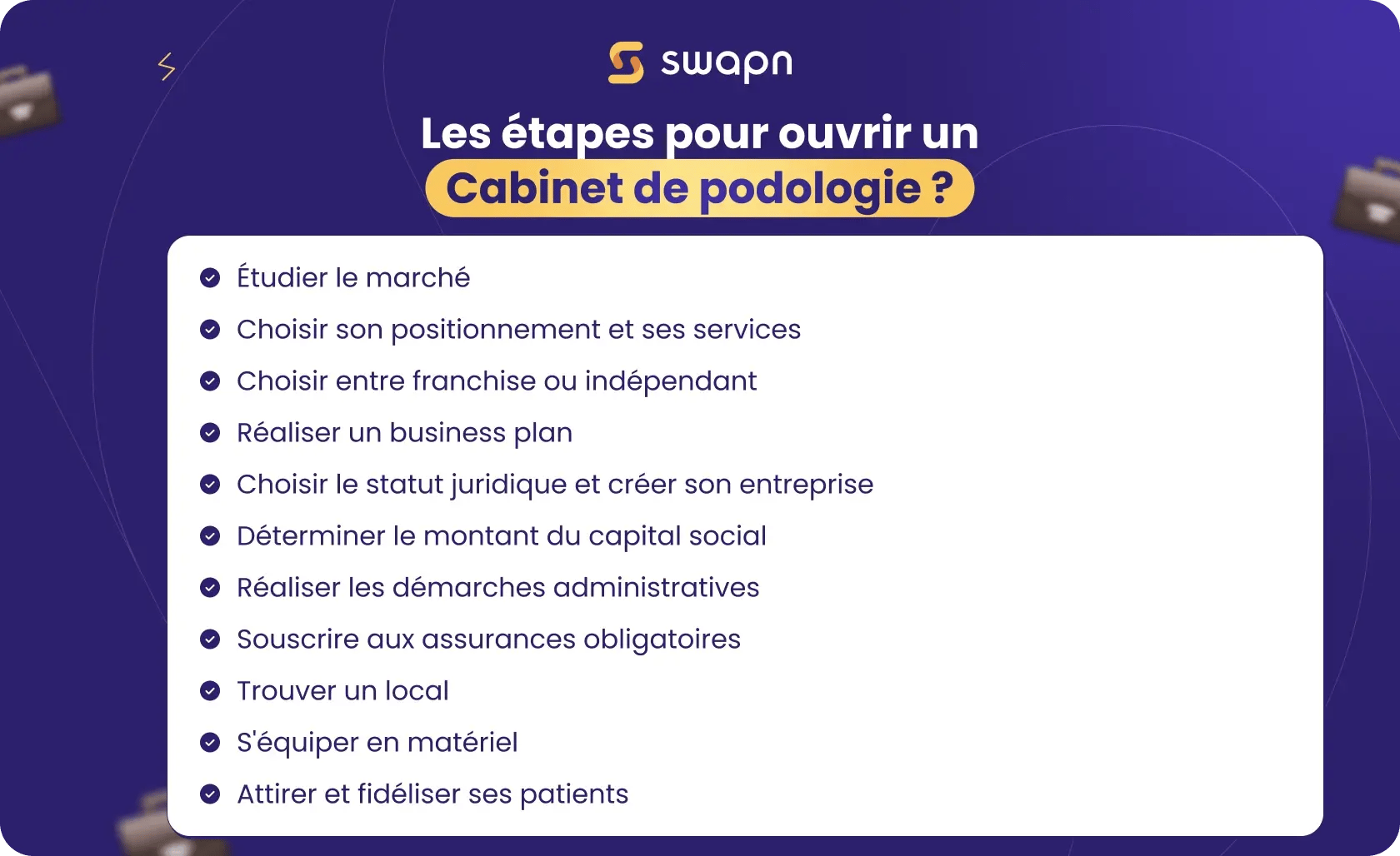 Comment faire pour ouvrir un cabinet de podologie _ Les étapes