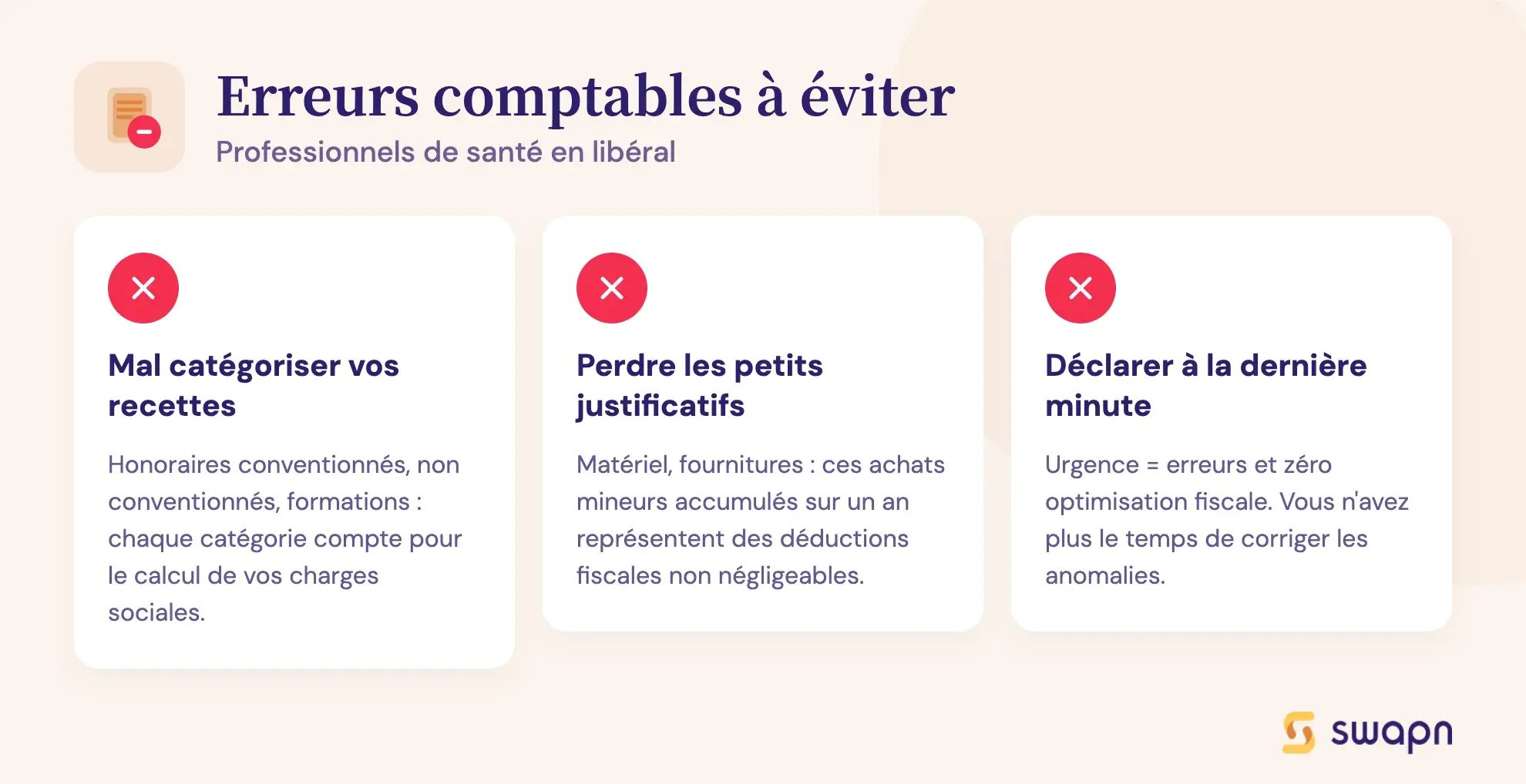 Erreurs comptables à éviter