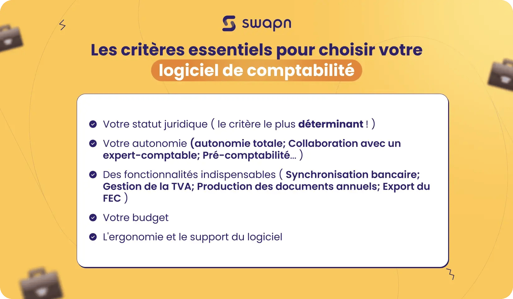 Les critères essentiels pour choisir votre logiciel de comptabilité