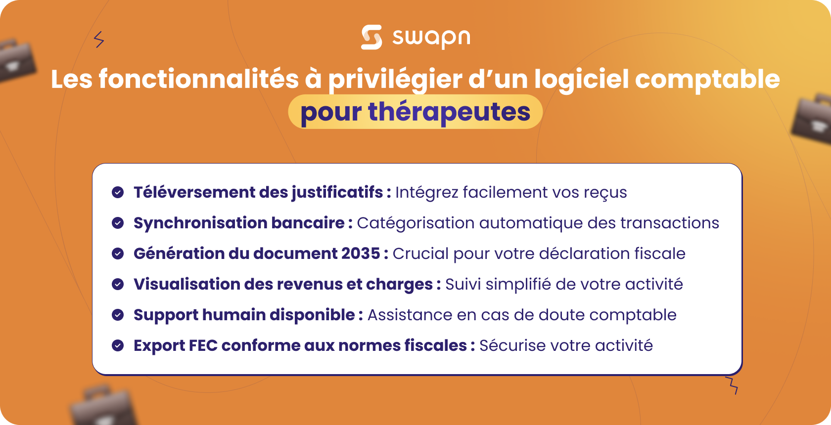Les fonctionnalités à privilégier dun logiciel comptable pour thérapeutes
