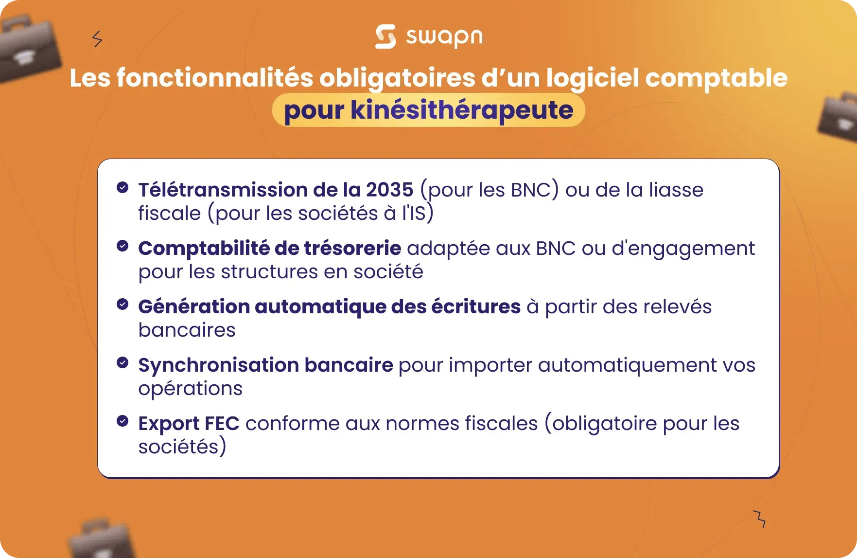 Les fonctionnalités obligatoires dun logiciel comptable pour kinésithérapeute
