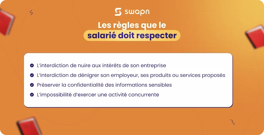 Les règles que le salarié doit respecter