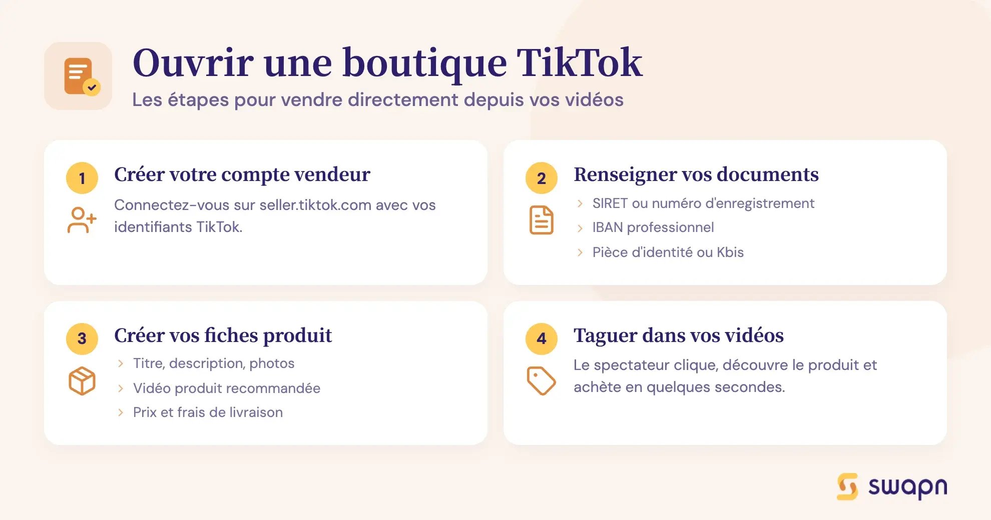 Ouvrir une boutique TikTok