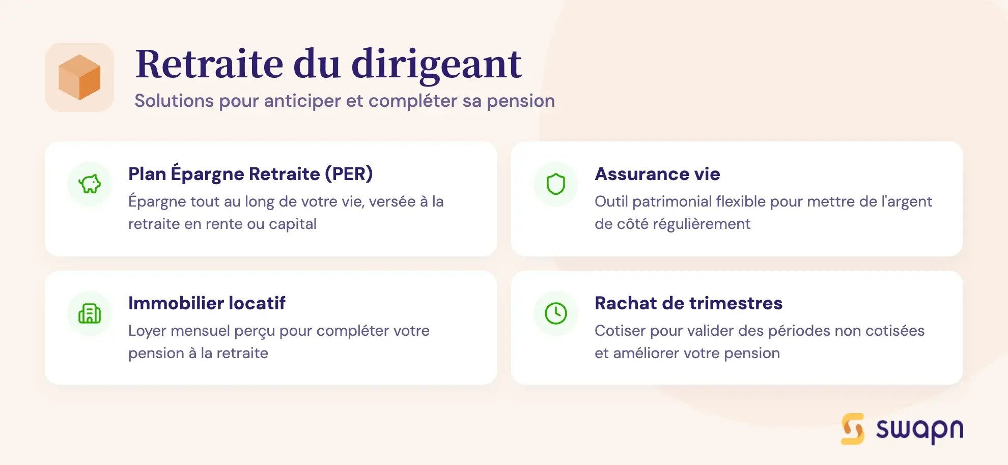 Retraite du dirigeant