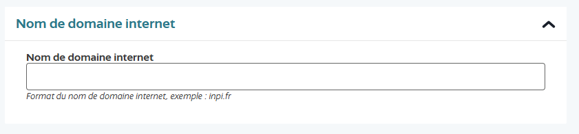 nom de domaine internet