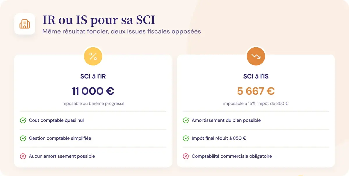 Bien choisir entre IR et IS pour sa SCI familiale