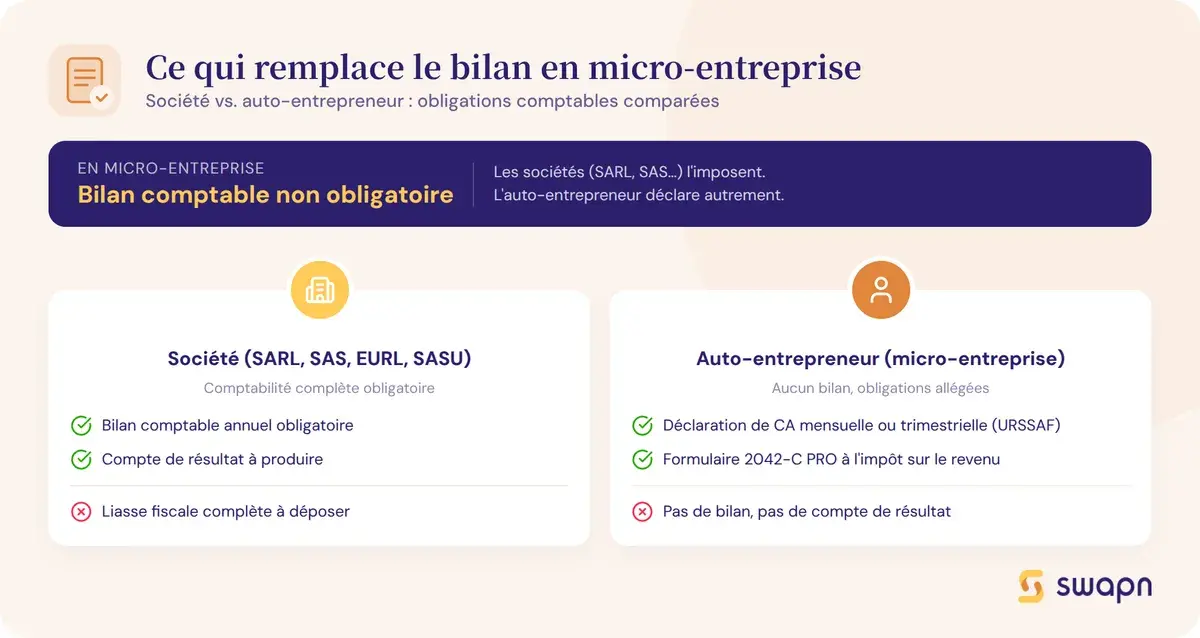 Bilan comptable auto-entrepreneur : ce qui remplace le bilan