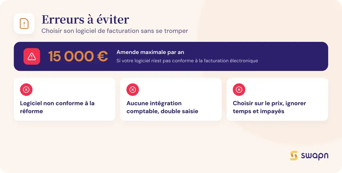 Erreurs a eviter en choisissant son logiciel de facturation