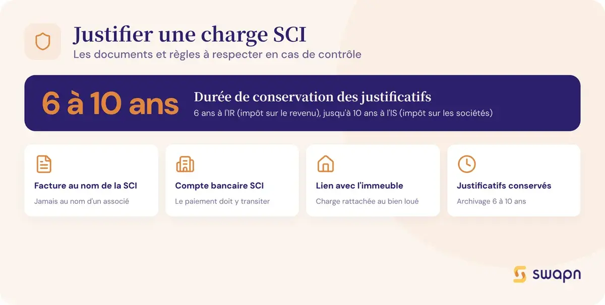 Les documents à conserver pour justifier une charge SCI