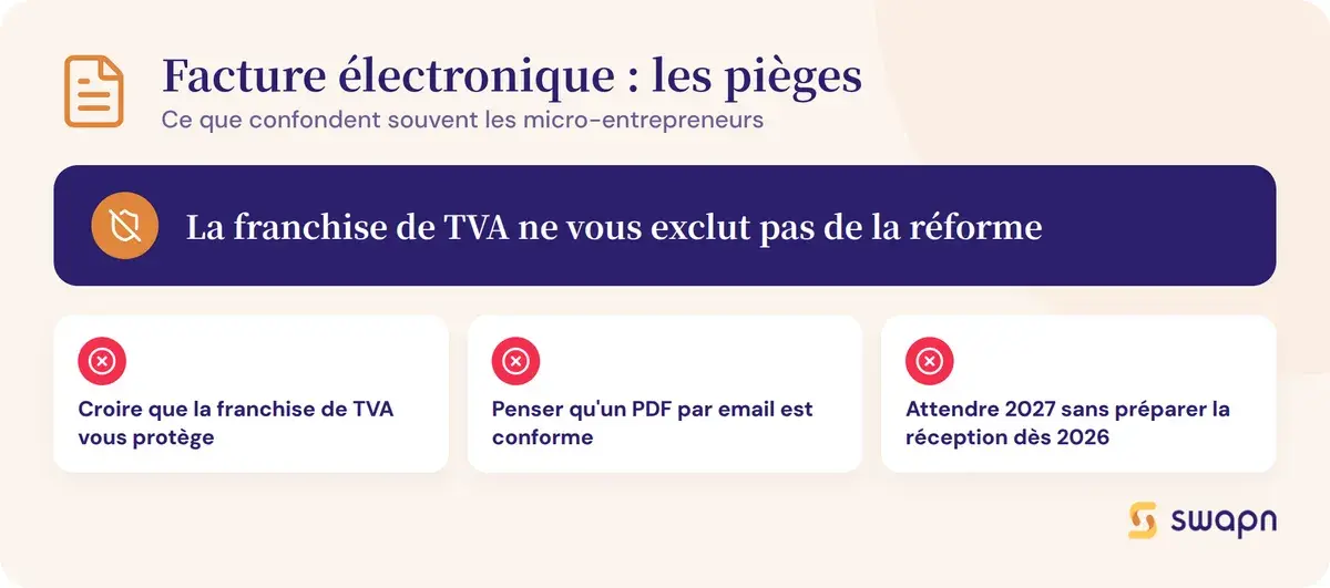 Les erreurs a eviter sur la facture electronique