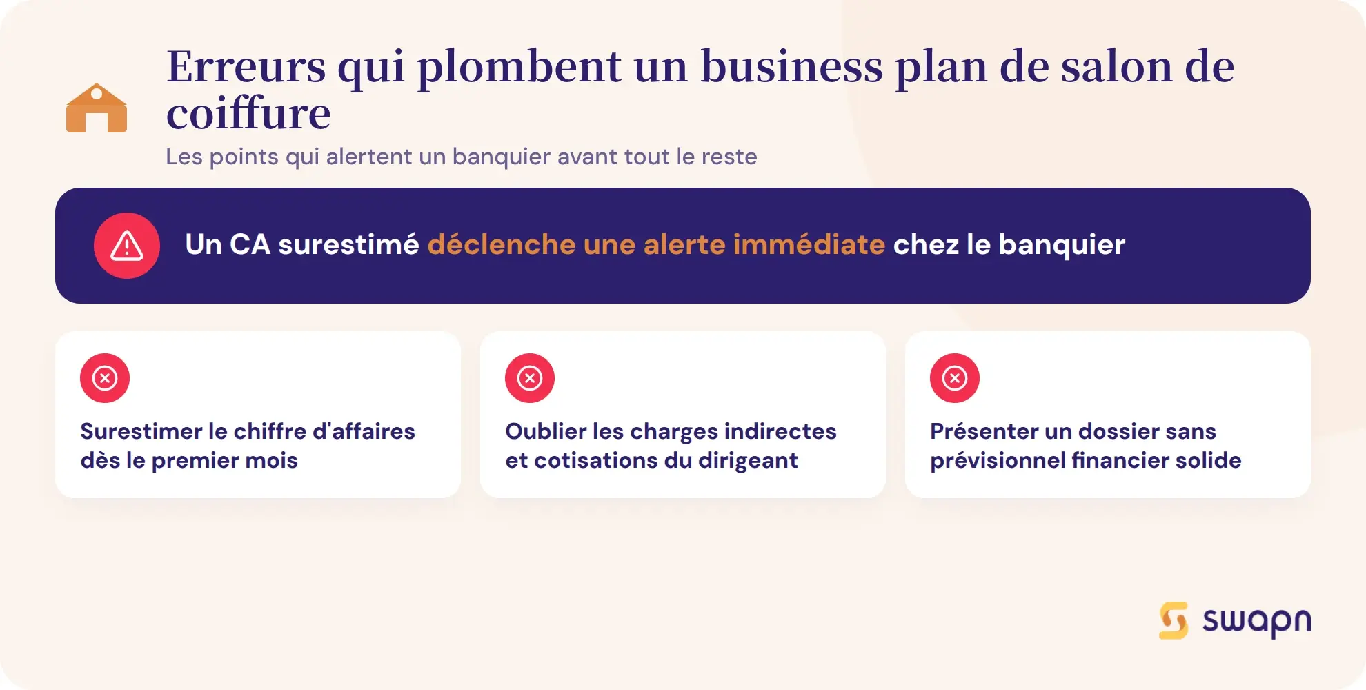 Les erreurs qui plombent un business plan de salon de coiffure